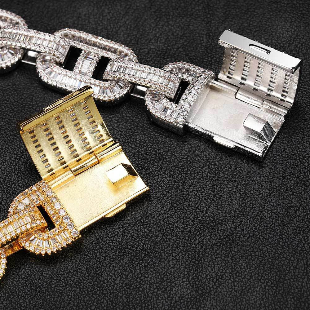 15mm Iced Pig Nose Link Chains