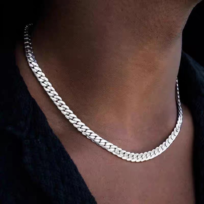 7mm Titanium Steel Cuban Chains