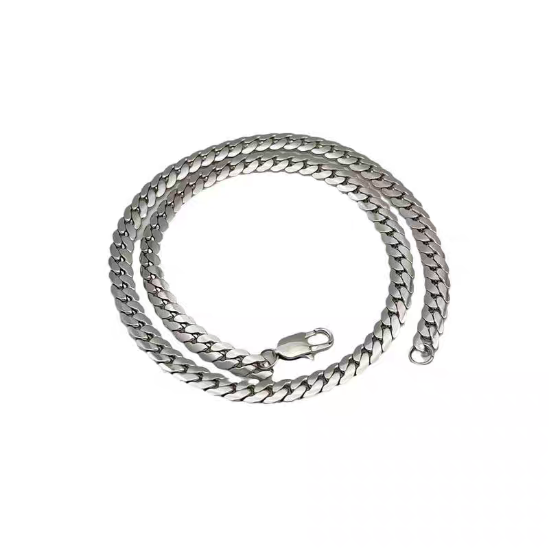 7mm Titanium Steel Cuban Chains