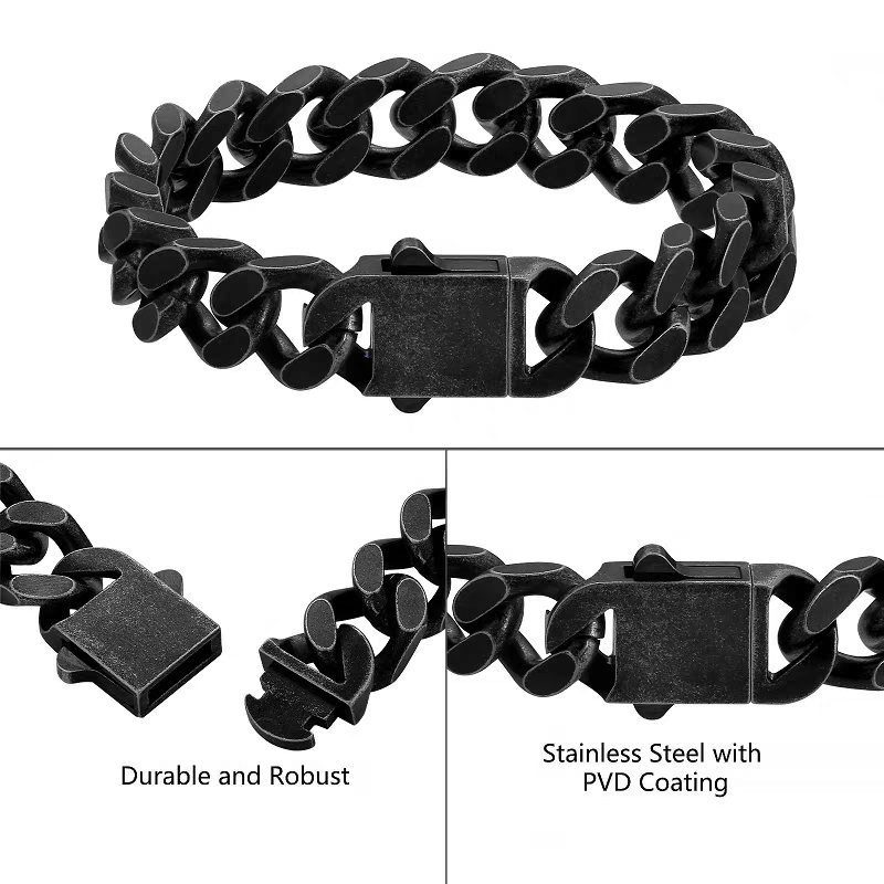 12mm Titanium Cuban Chains