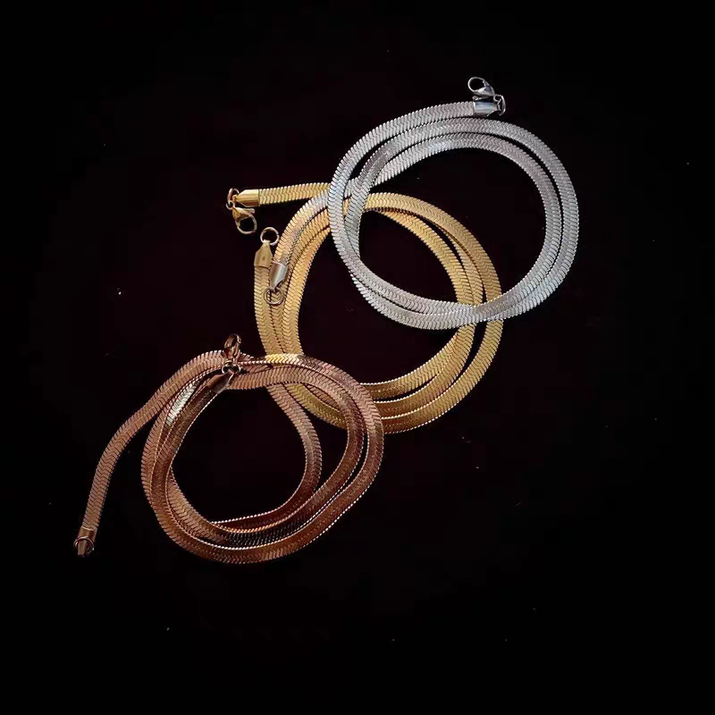 5mm Snake Chains in Gold/ Rose gold/ Sliver