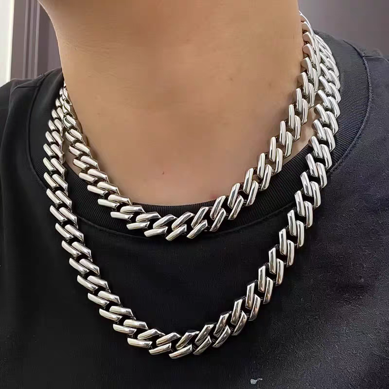 13mm Titanium Steel Miami Cuban Chains