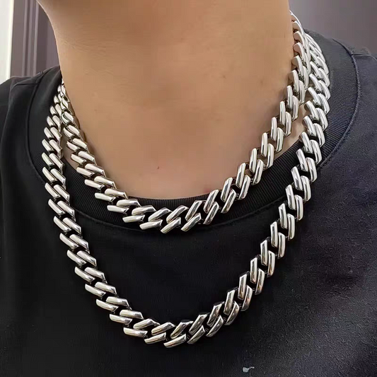 13mm Titanium Steel Miami Cuban Chains