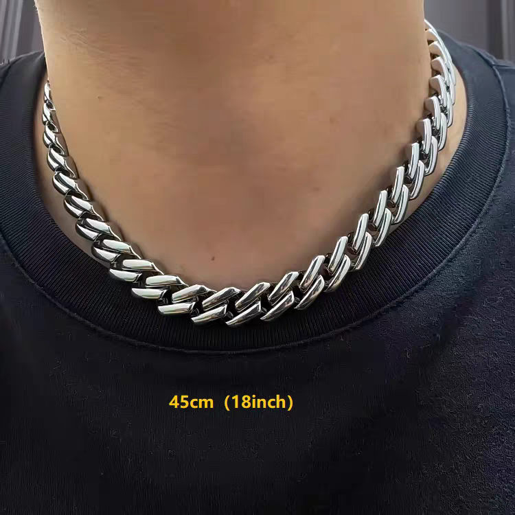 13mm Titanium Steel Miami Cuban Chains
