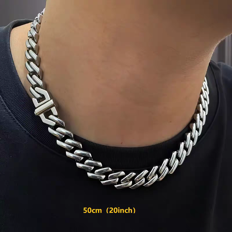13mm Titanium Steel Miami Cuban Chains