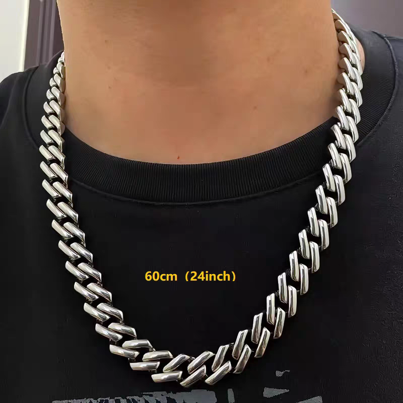 13mm Titanium Steel Miami Cuban Chains