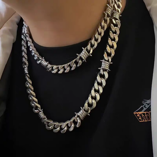 10mm/ 12mm Titanium Steel Cuban Chains