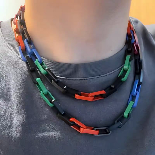 10mm Multi-Color Rectangle Link Chain