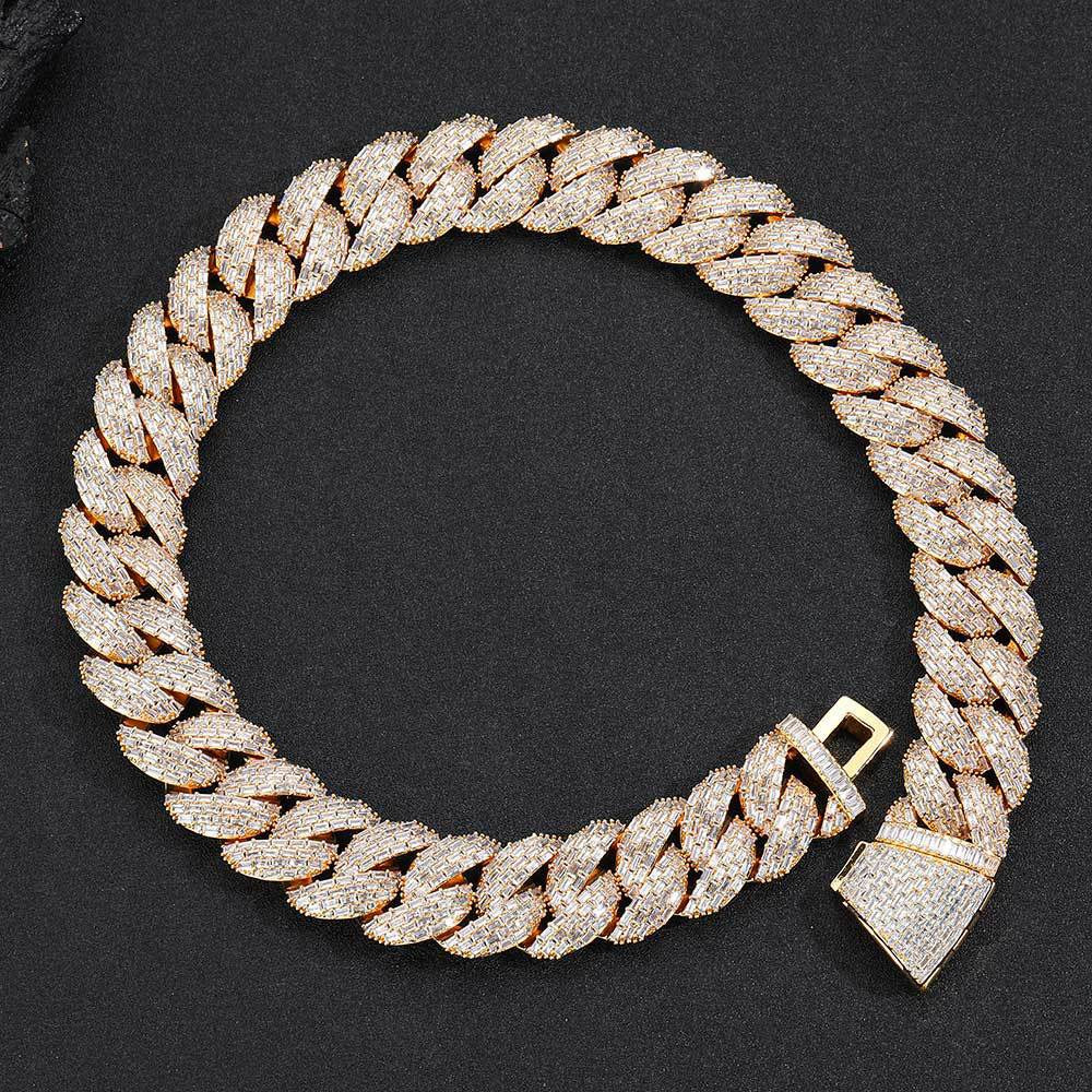 Iced Out 24mm Baguette Cut Cuban Chains