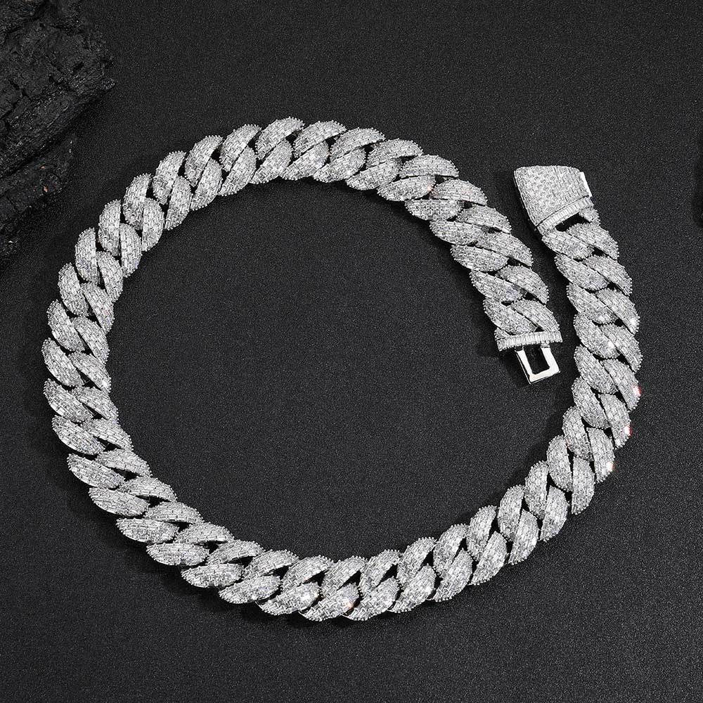 Iced Out 24mm Baguette Cut Cuban Chains