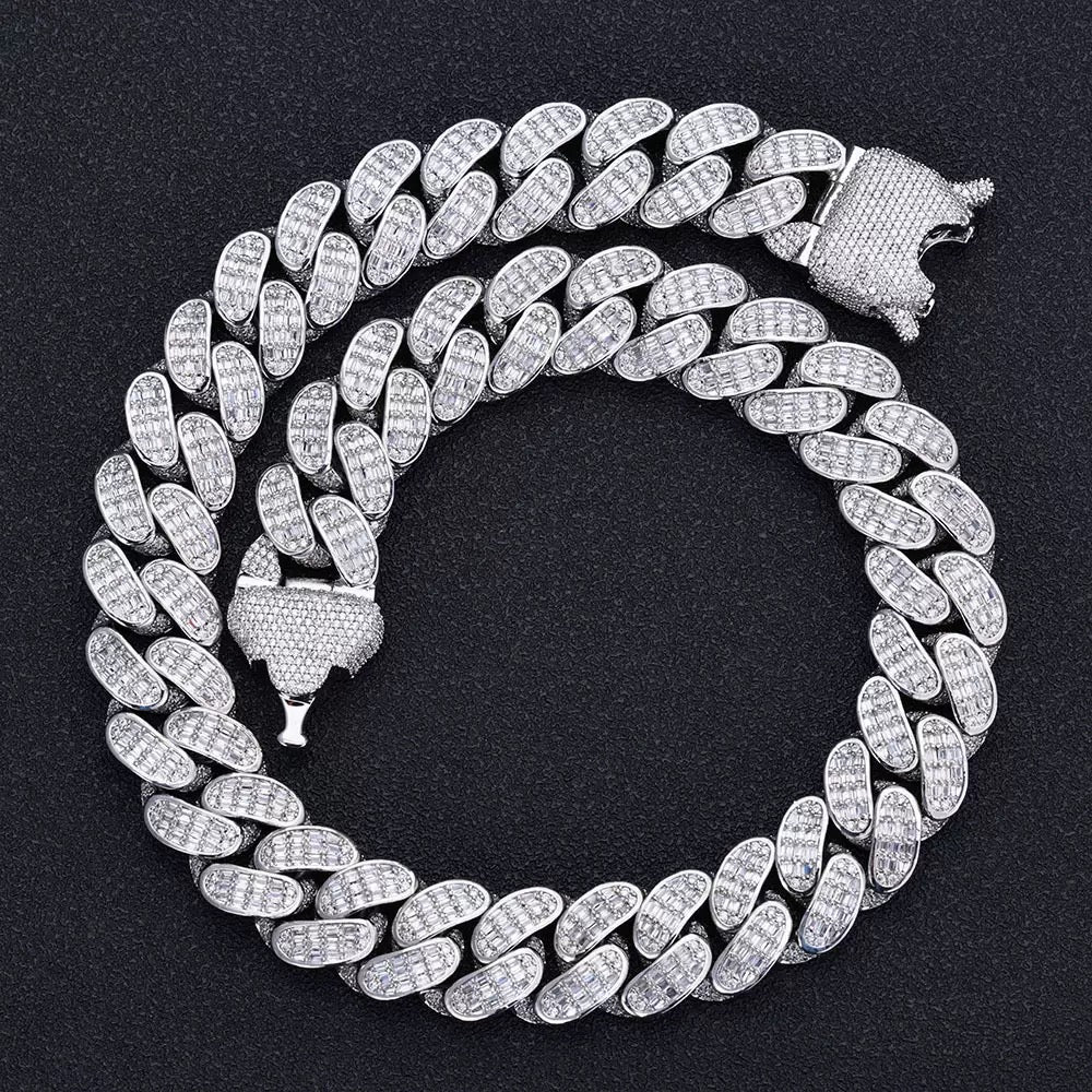 18mm Three-row Daimonds Cuban Chains
