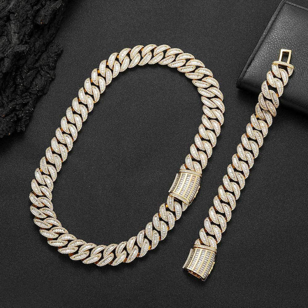 15mm/20mm Iced Cuban Chains