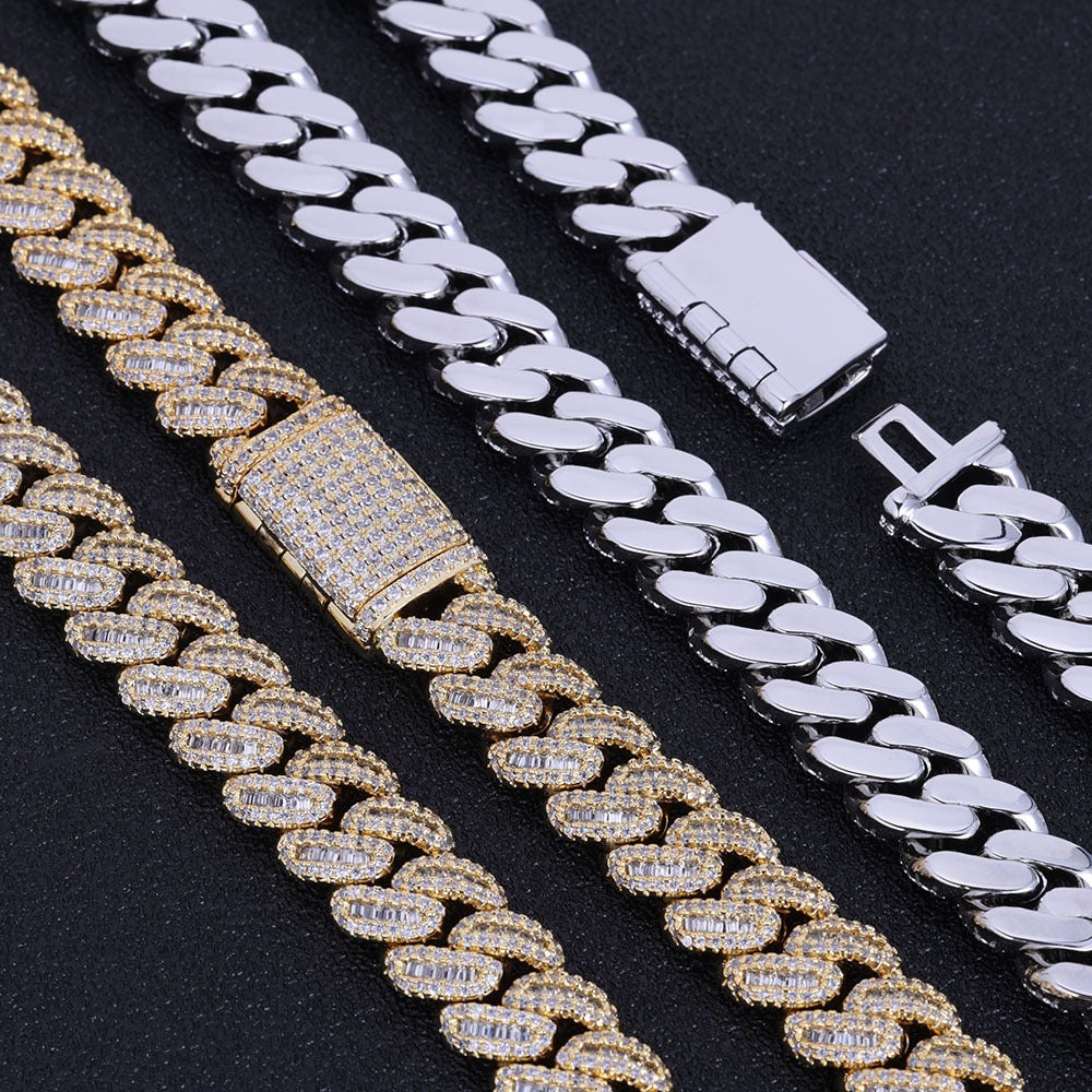 12mm Iced Cuban Chains