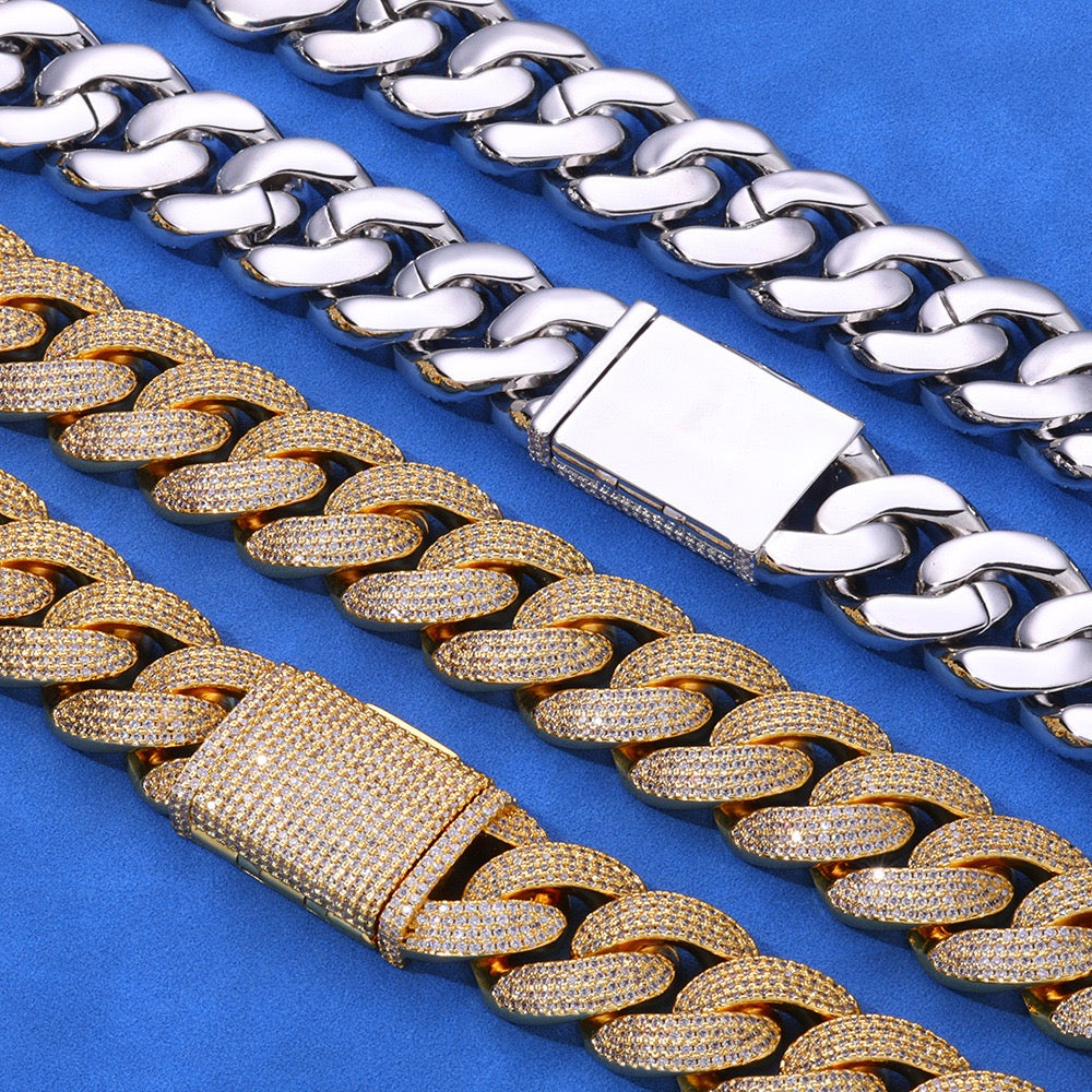 20mm Four-row daimonds Cuban Bracelet