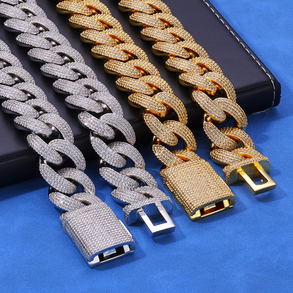 20mm Four-row daimonds Cuban Bracelet