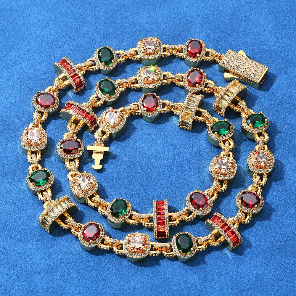 Iced Multi-color Diamonds Chains