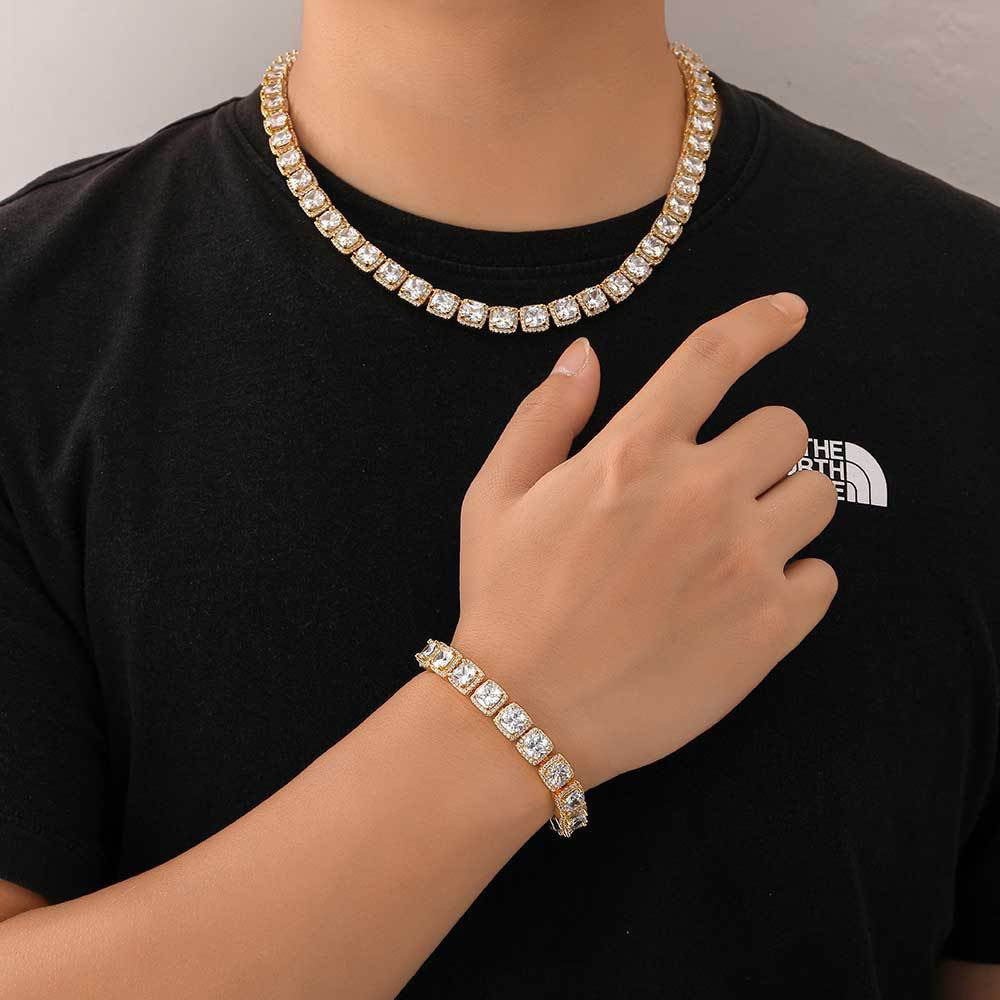 10mm Clustered Tennis Chains