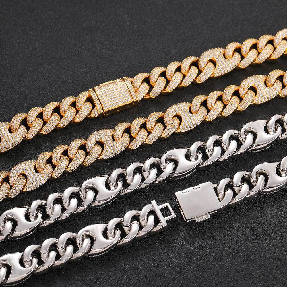 15mm Iced Cuban Link Bracelet