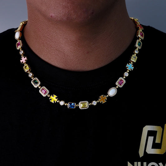 Iced Multi-color Diamonds Chains