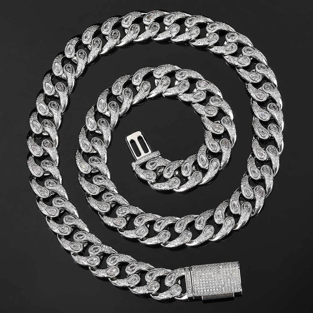 16mm Iced Evil Eyes Chains