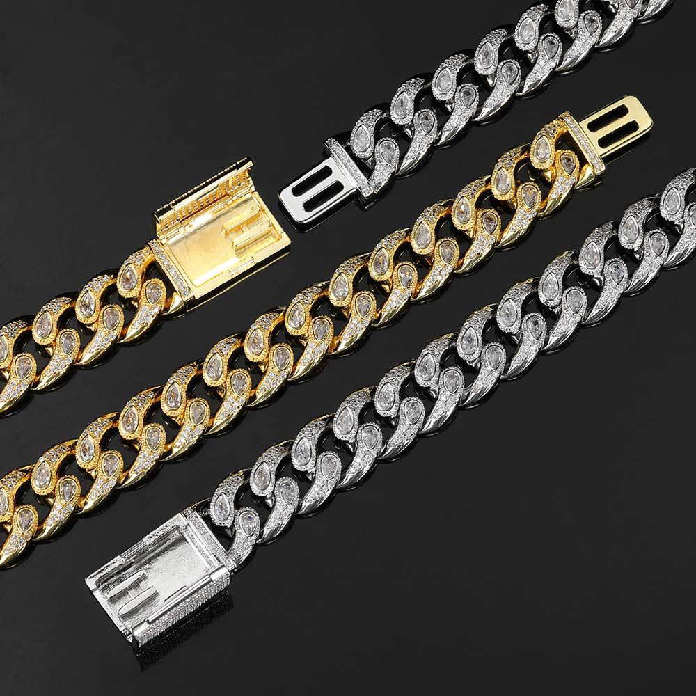 16mm Iced Evil Eyes Chains