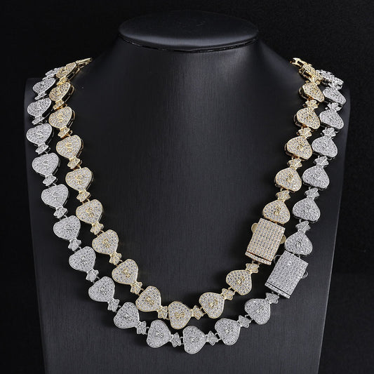 15mm Iced Dollar $ Cuban Chains