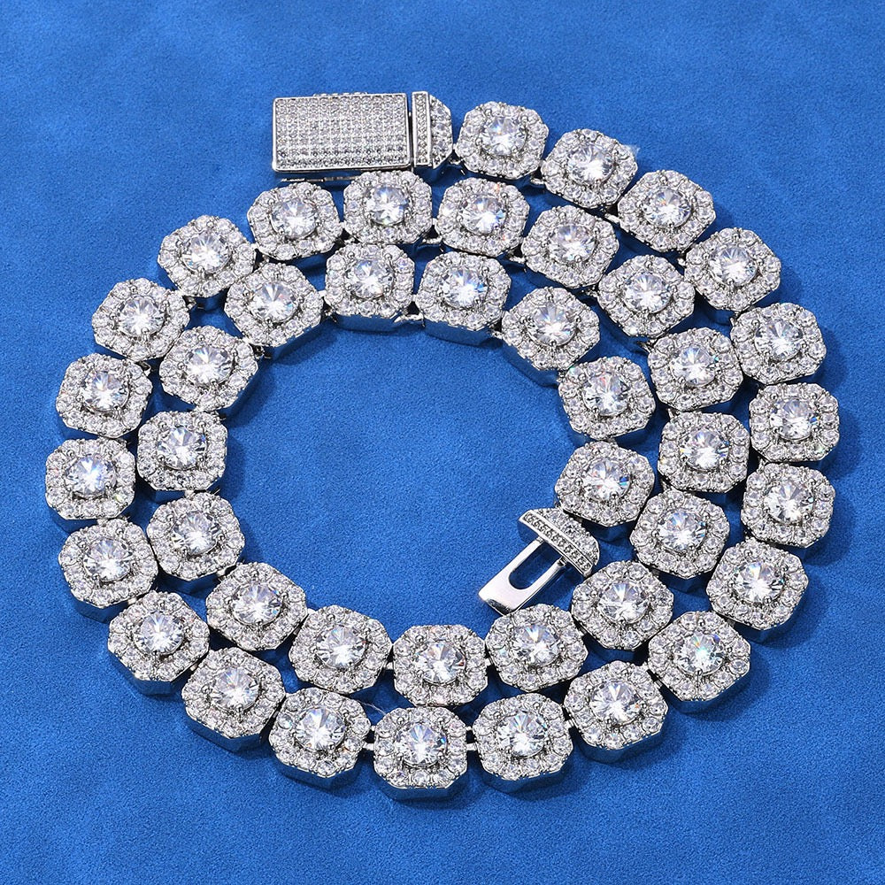 12mm Clustered Tennis Chains