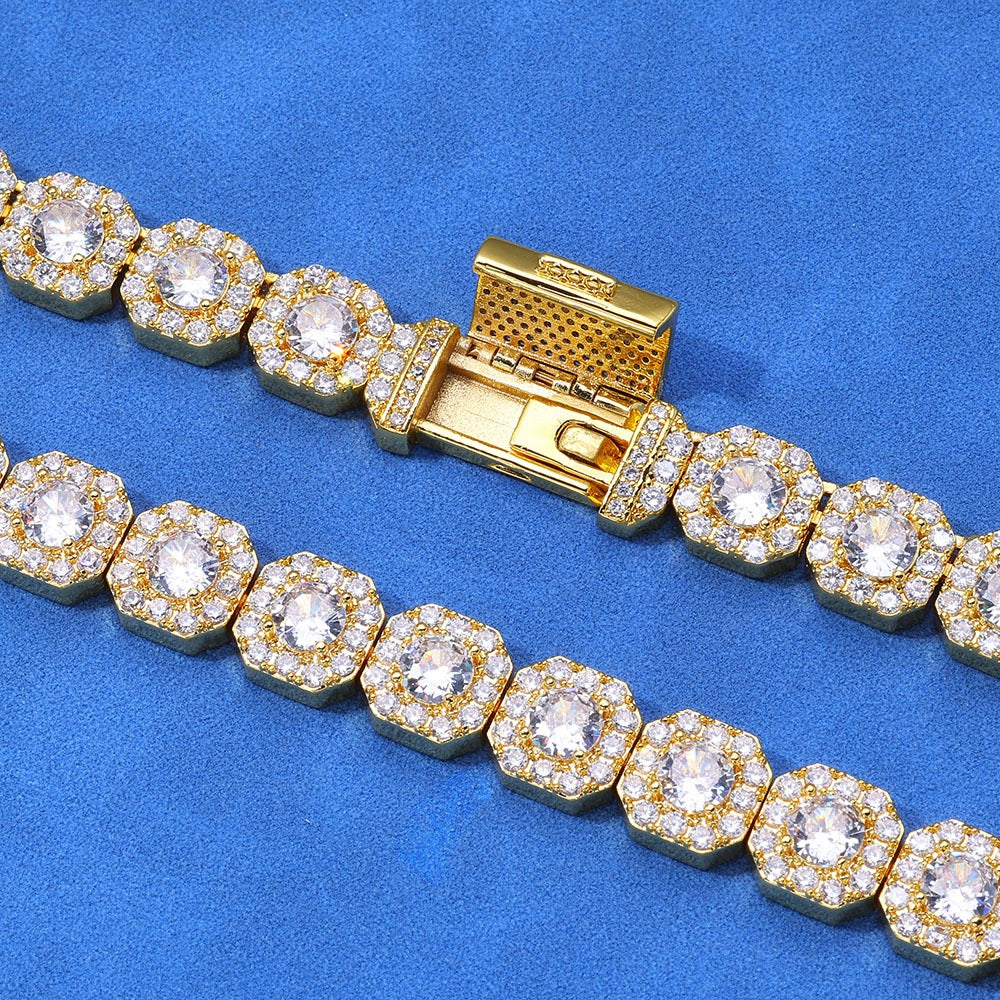 12mm Clustered Tennis Chains