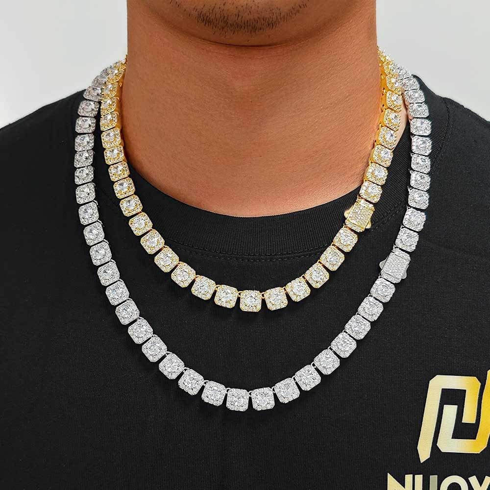 10mm Clustered Tennis Chains