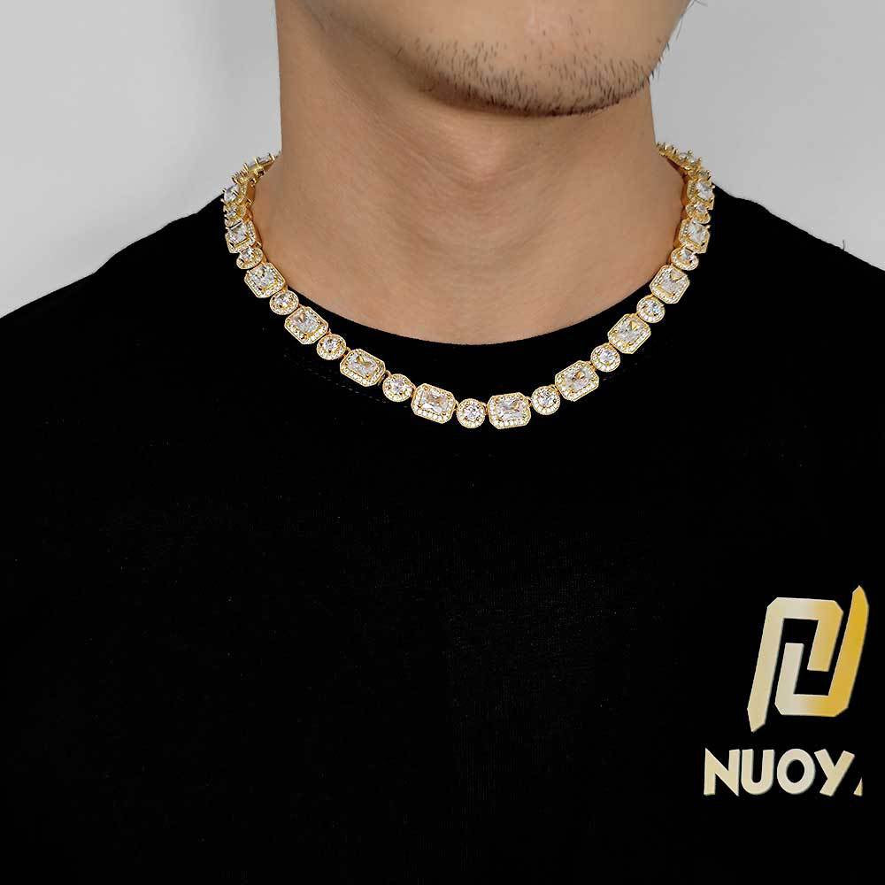 Iced 10mm Baguette&Round Cut Chains