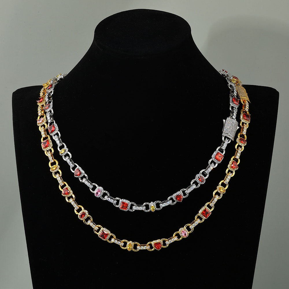 Iced Multi-color Diamonds Chains
