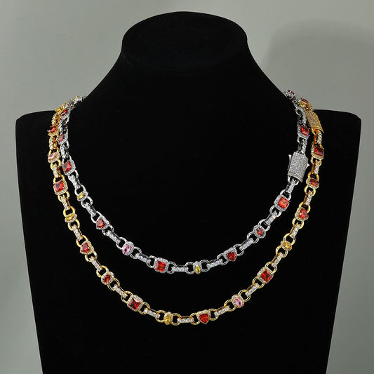 Iced Multi-color Diamonds Chains
