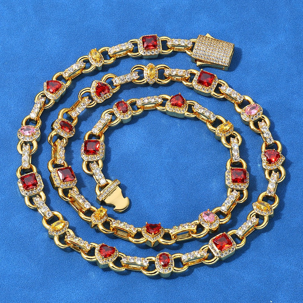 Iced Multi-color Diamonds Chains