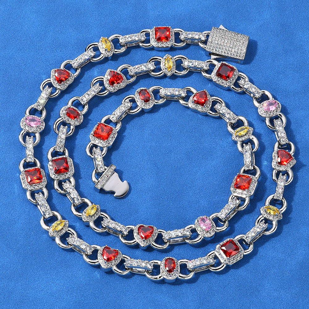 Iced Multi-color Diamonds Chains