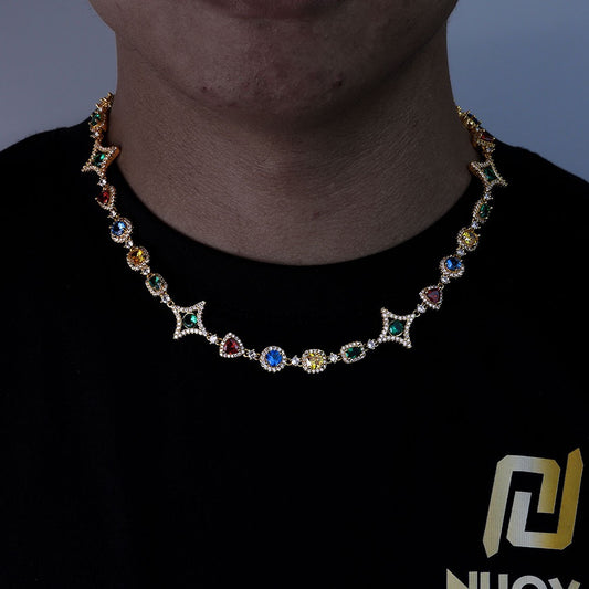 Iced Multi-color Diamonds Chains