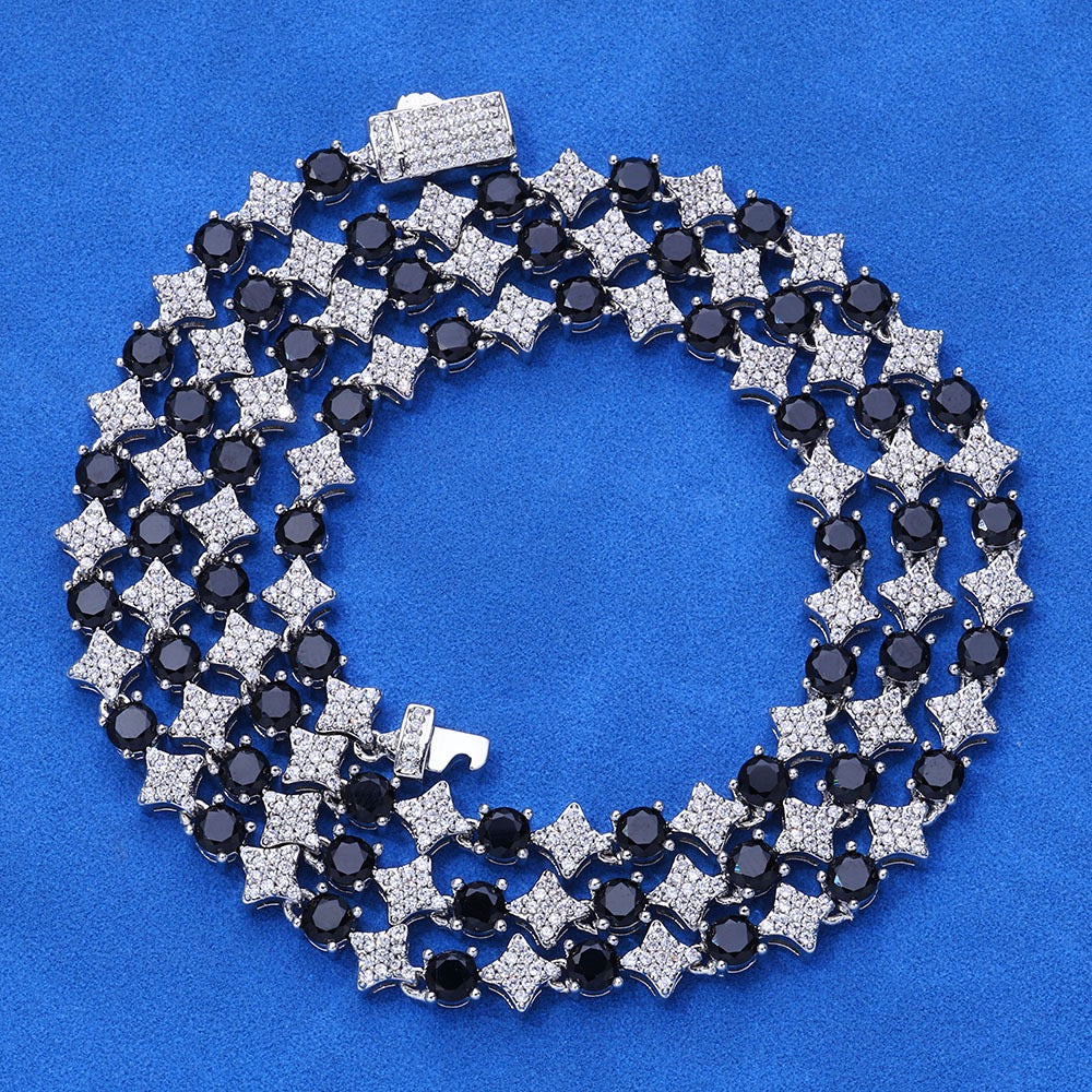 6mm Iced Star Cuban Link Chains