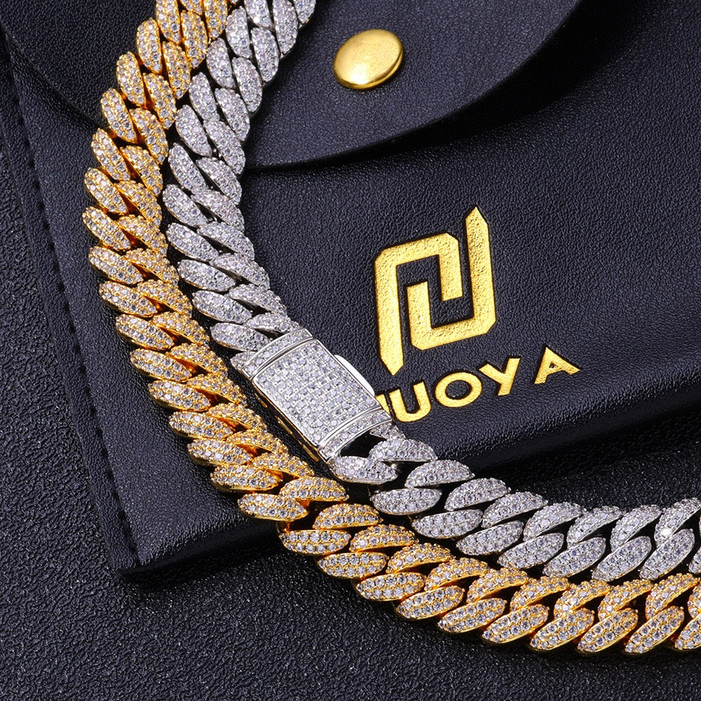 10mm S925 & Moissanite Cuban Link Chain