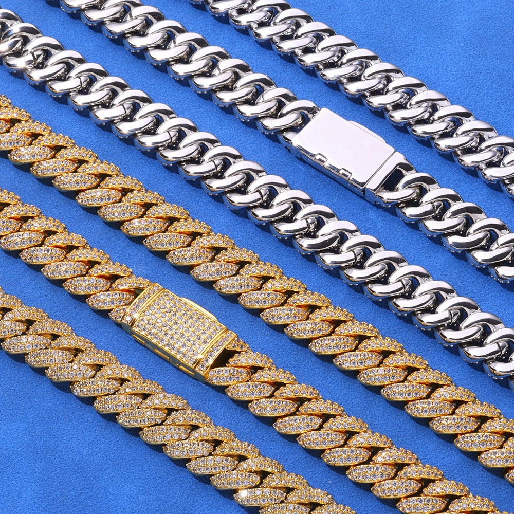 10mm S925 & Moissanite Cuban Link Chain