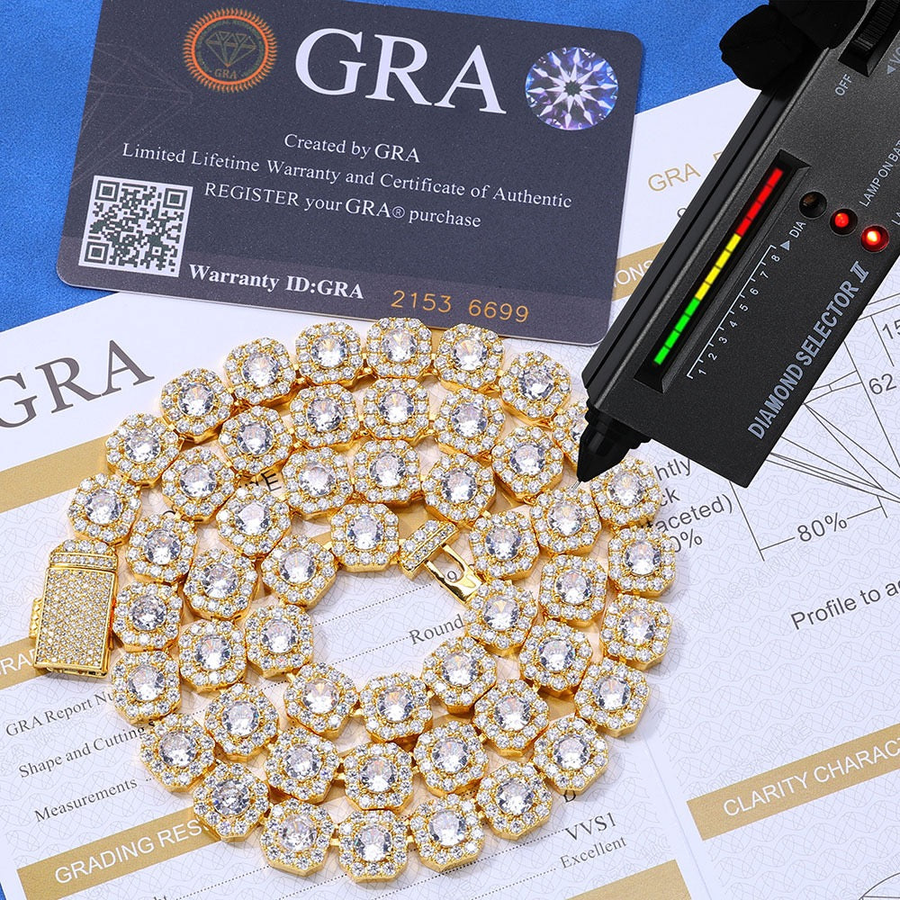 10mm/ 12mm S925 & Moissanite Tennis Chain