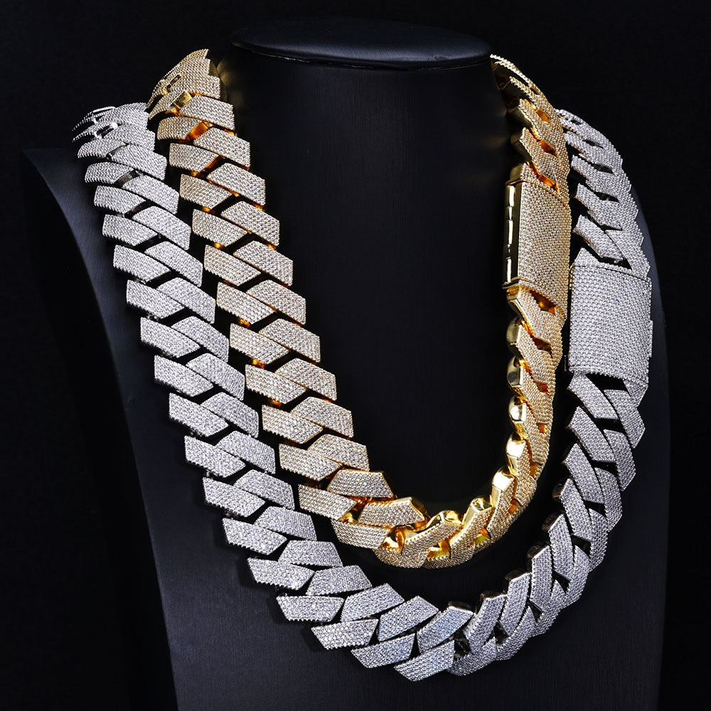 Iced Out 26mm Baguette Cut Cuban Chains