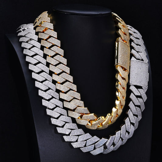 Iced Out 26mm Baguette Cut Cuban Chains
