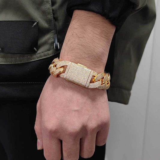 20mm Four-row daimonds Cuban Bracelet