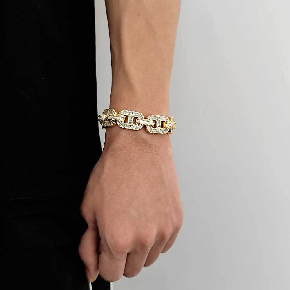 15mm Iced Pig Nose Barcelet