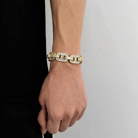 15mm Iced Pig Nose Barcelet