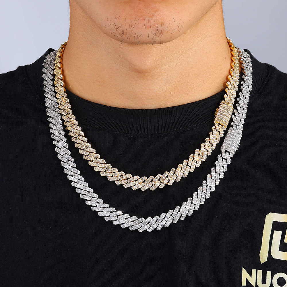 Iced 10mm Baguette Cut Cuban Chains