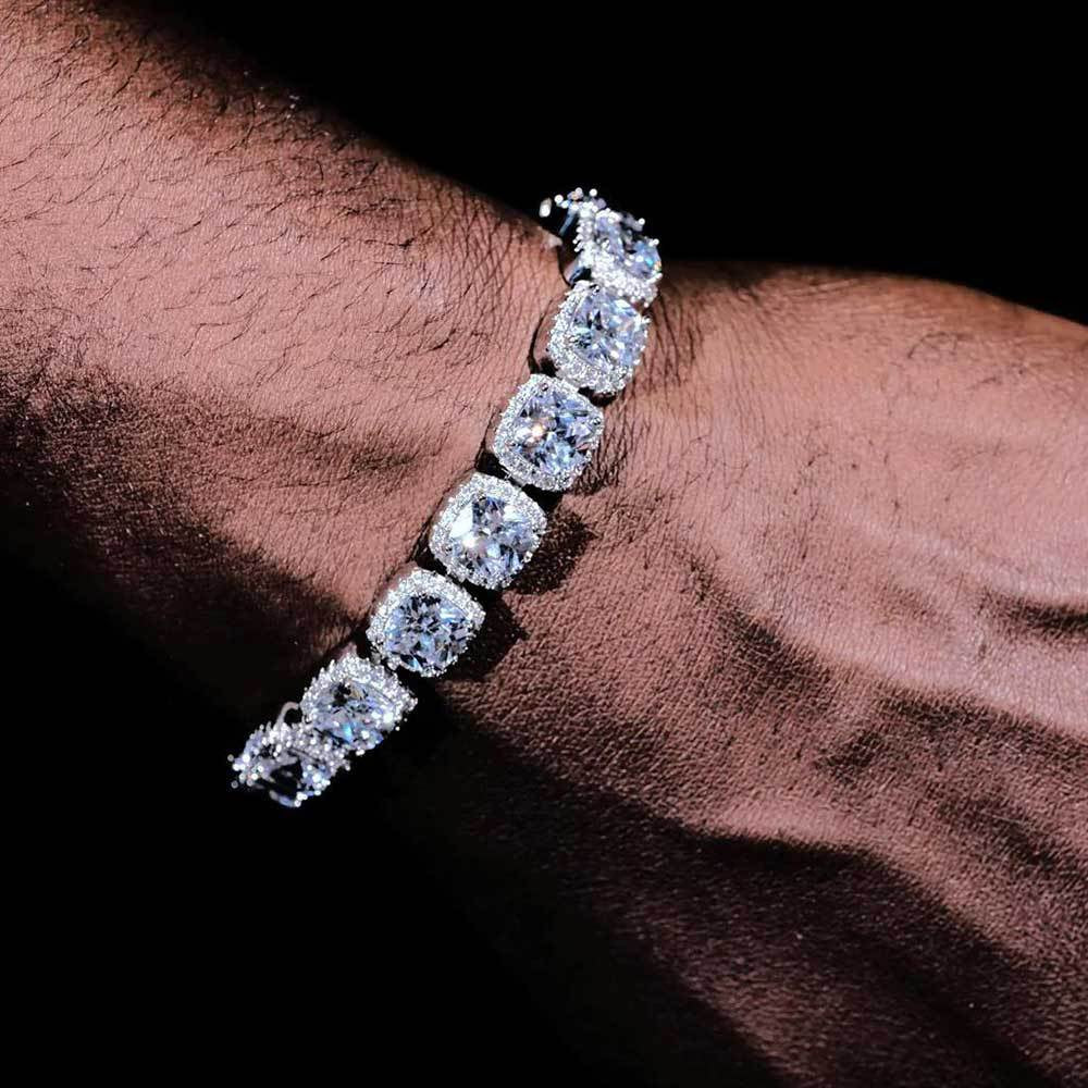 10mm Clustered Tennis Bracelet