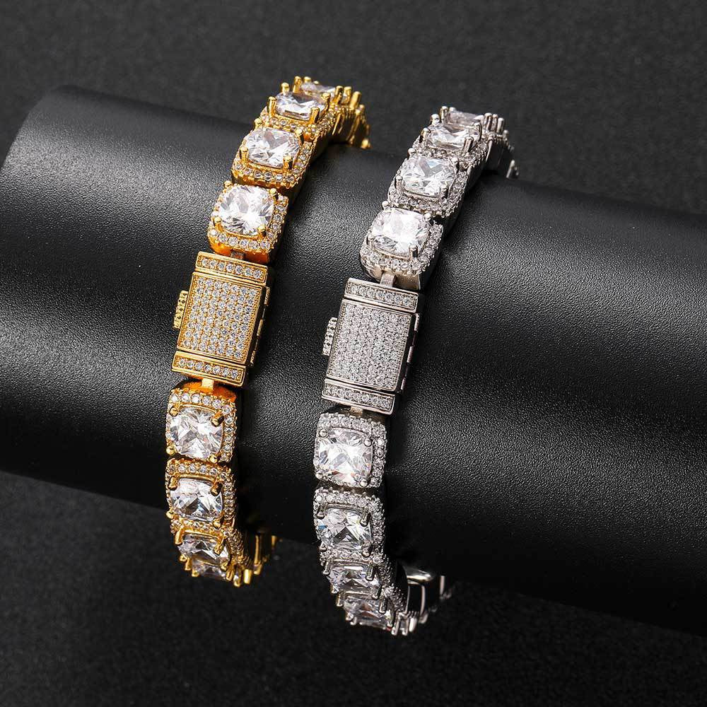 10mm Clustered Tennis Bracelet