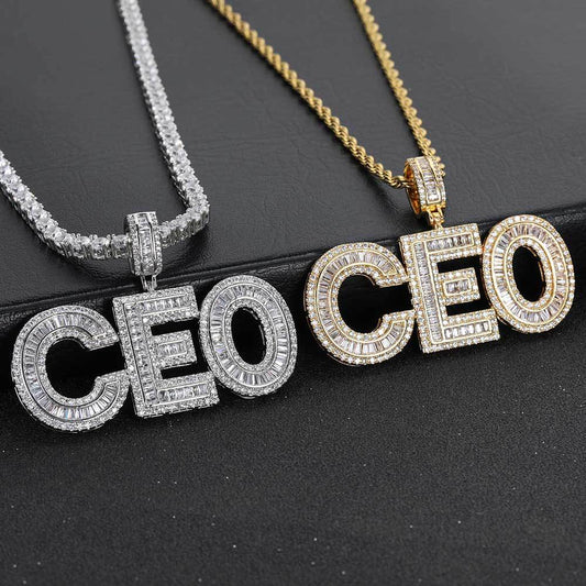 Iced DIY Letters Pendant