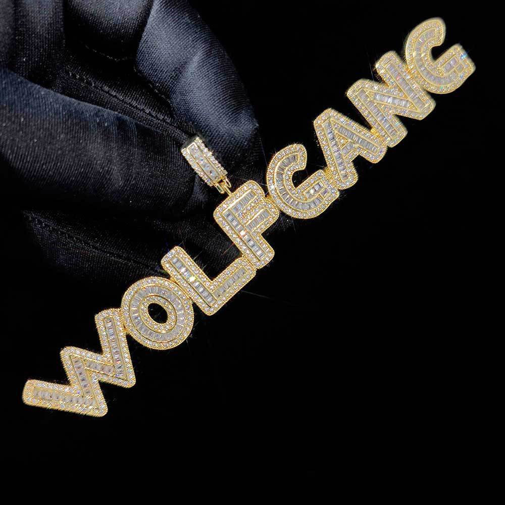 Iced DIY Letters Pendant