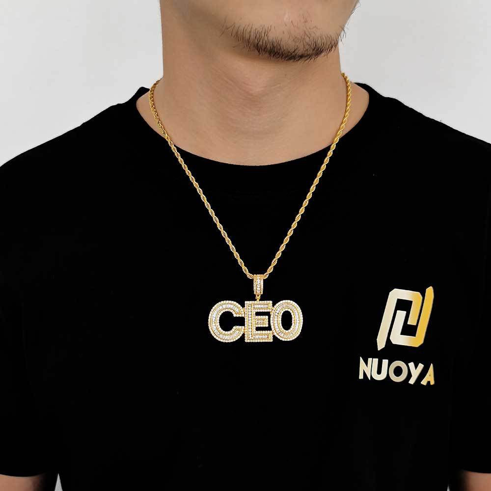 Iced DIY Letters Pendant